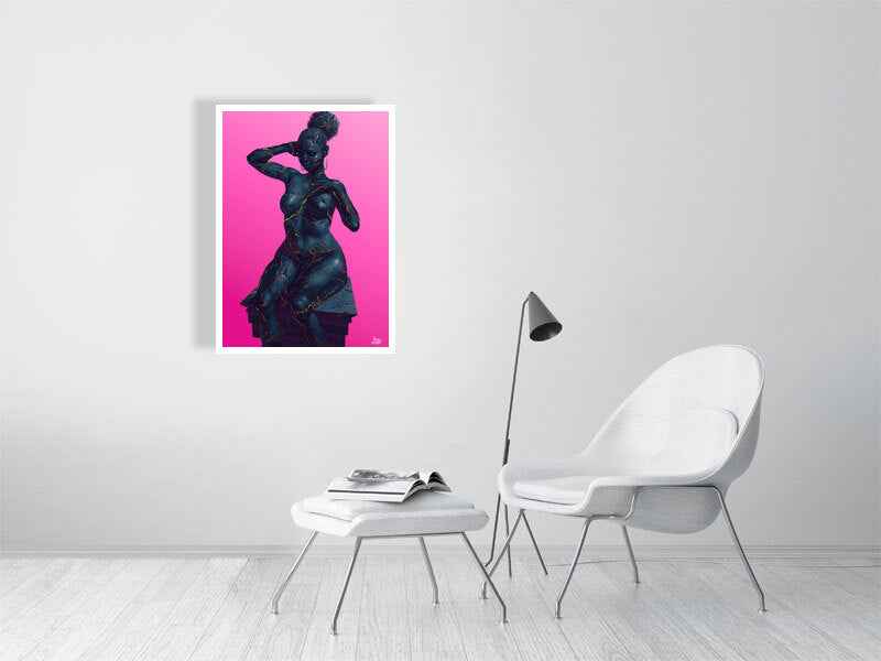 Beauty Mark: Black Nude Art Print for Black Women