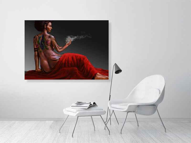 Serpent - Unique Black Nude Art