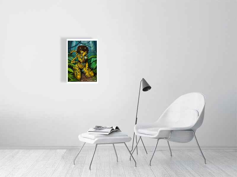 The Cheetah Lady - Adult Furries Digital Poster Art