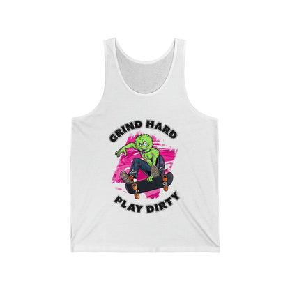 Grind Hard - Unisex Jersey Tank - Shaneinvasion