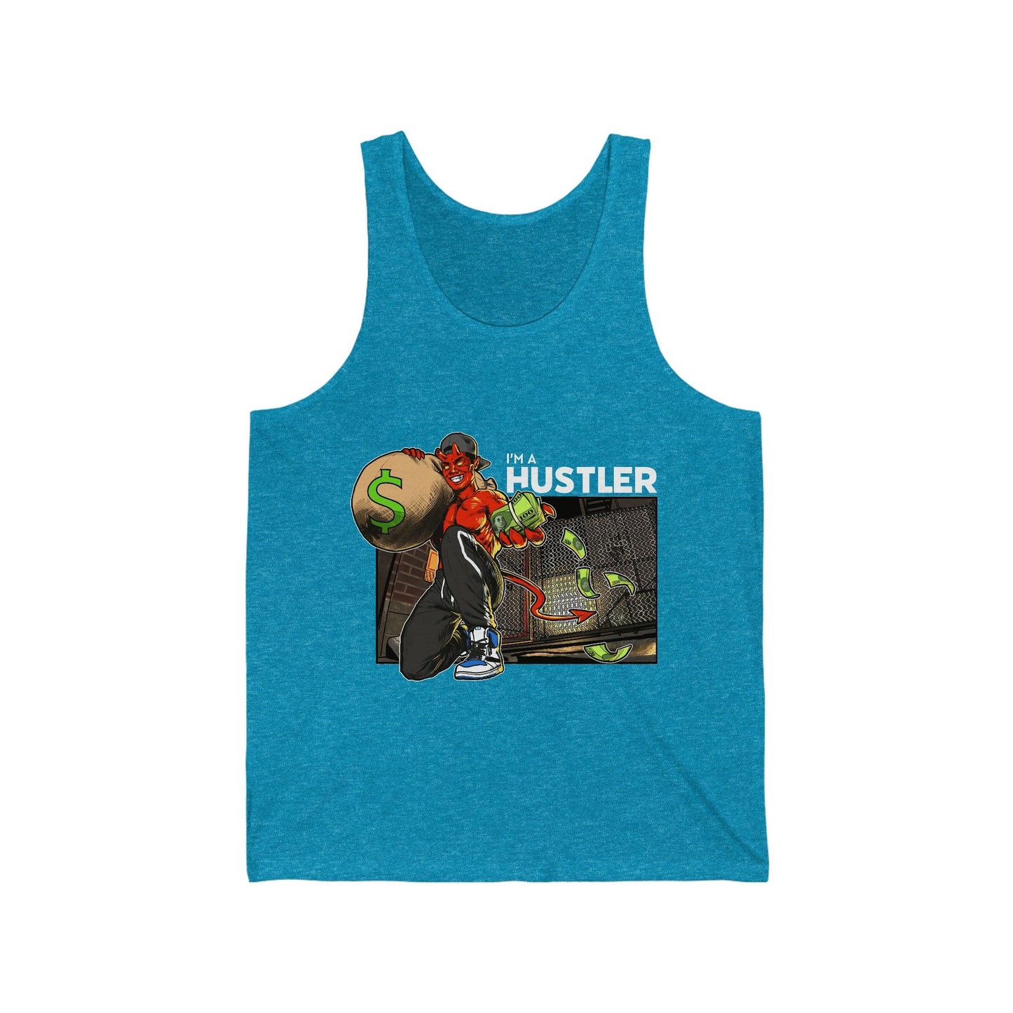 Hustler - Unisex Jersey Tank - Shaneinvasion