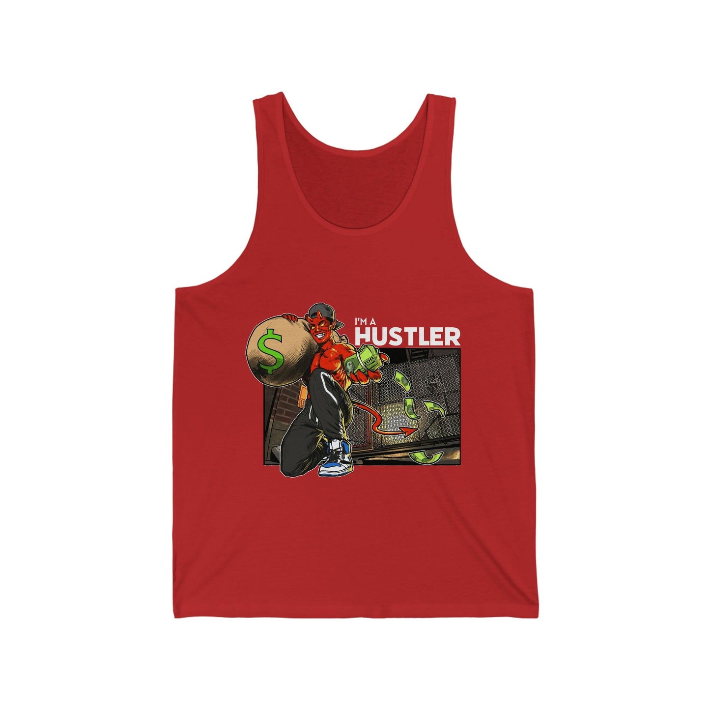 Hustler - Unisex Jersey Tank - Shaneinvasion