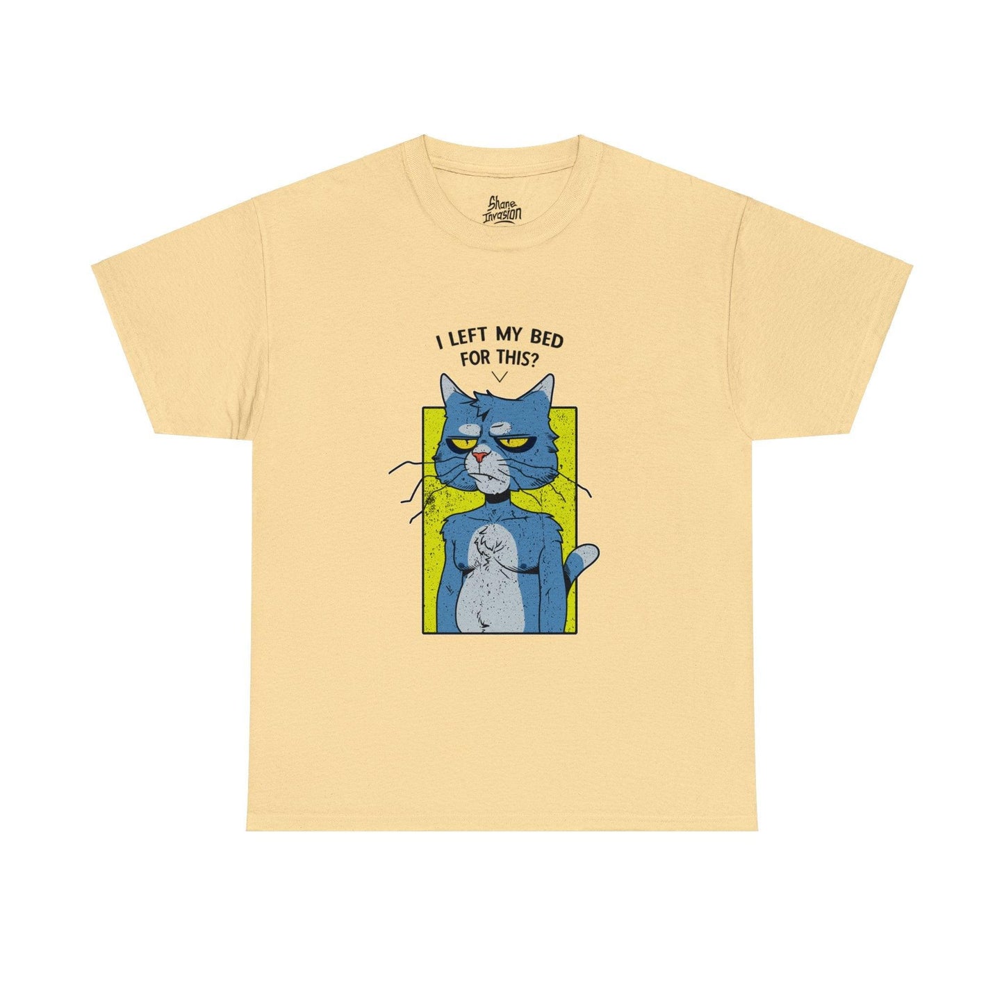 Introvert Cat - Unisex Heavy Cotton Tee - Shaneinvasion