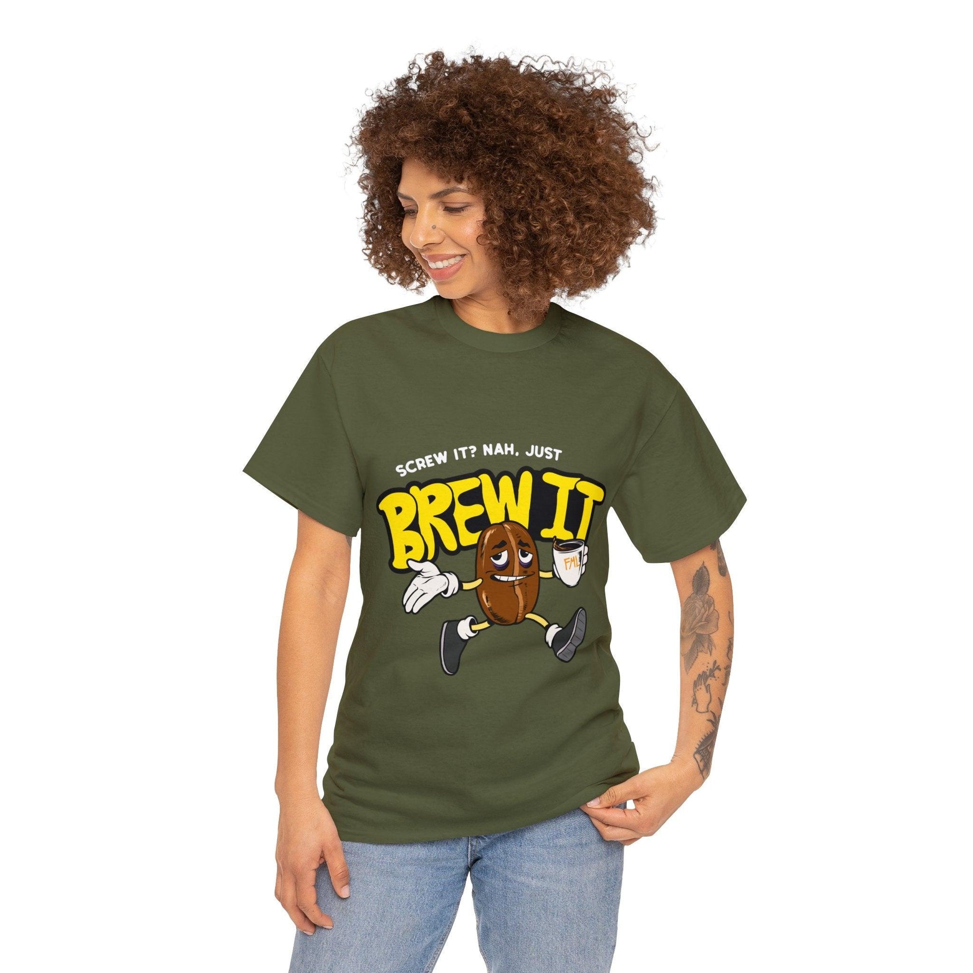 Just Brew It - Unisex Heavy Cotton Tee - Shaneinvasion