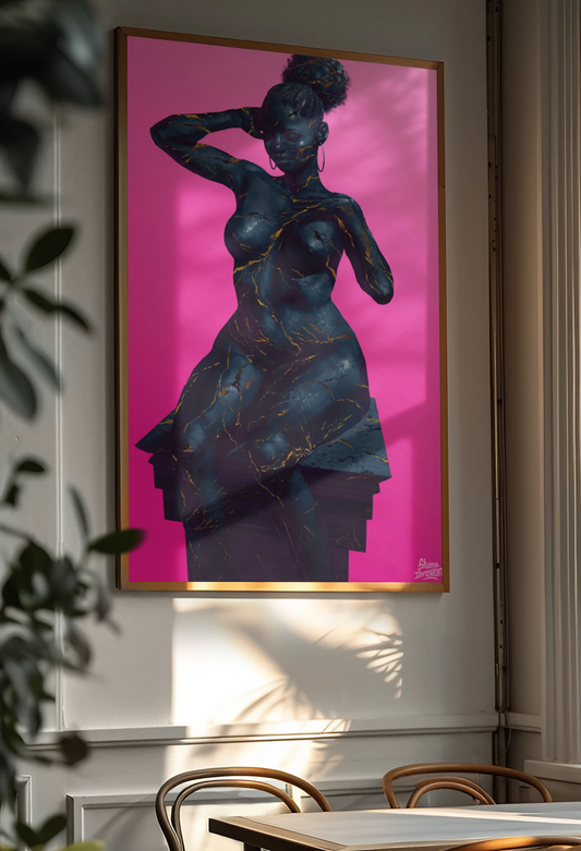 Beauty Marks Digital Painting - Unique Artistic Expression - Shaneinvasion
